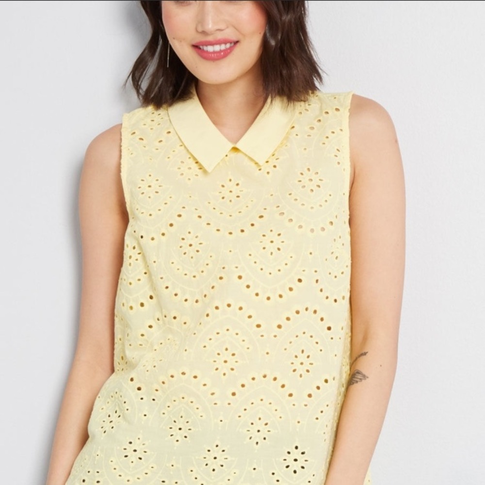 ModCloth Eyelet In The Sun Top